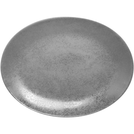 RAK Shale talíř oválný 36 × 27 cm – šedá | RAK-SHNNOP36