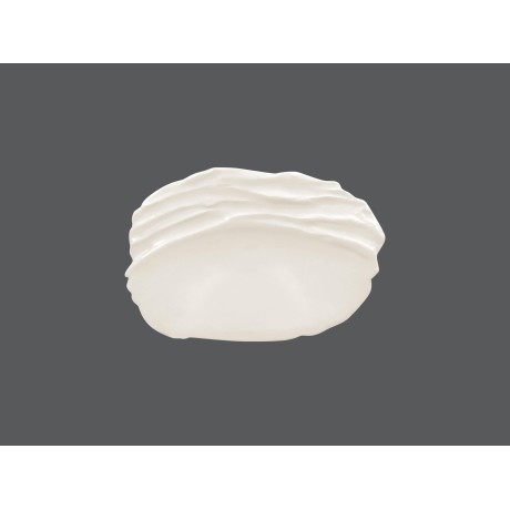 RAK Talíř reliéfní mělký 27 × 18,5 cm – bílá | RAK-STEP25