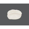 RAK Talíř reliéfní mělký 27 × 18,5 cm – bílá | RAK-STEP25