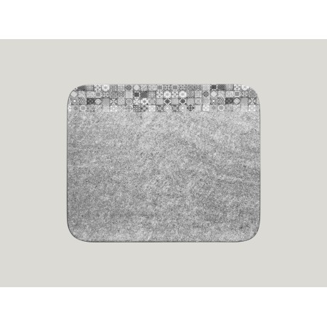 RAK Splendour talíř obdélníkový 33 × 27 cm – šedá | RAK-SRAURX33