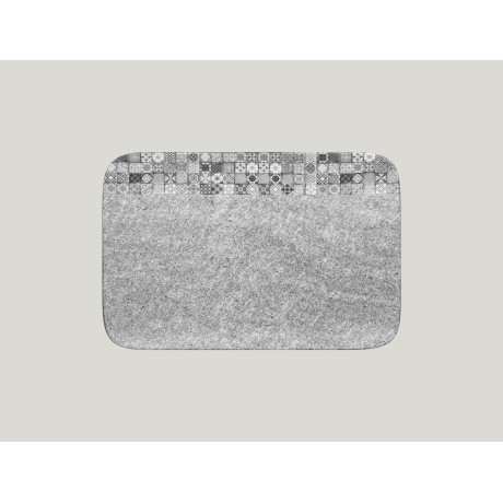 RAK Splendour talíř obdélníkový 33 × 22 cm – šedá | RAK-SRAURPW33