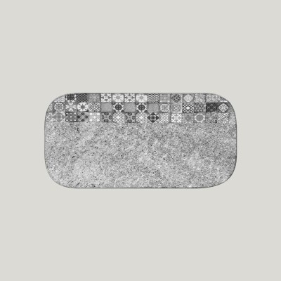 RAK Splendour talíř obdélníkový 22 × 11 cm – šedá | RAK-SRAURPM22