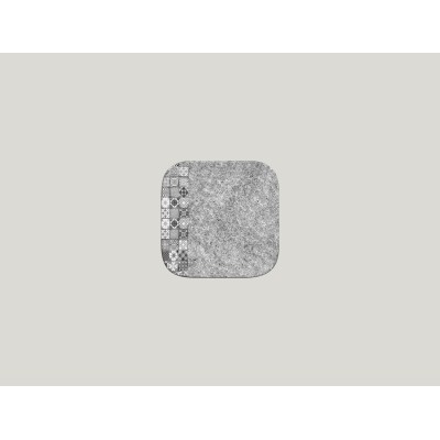 RAK Splendour talíř čtvercový 15 × 15 cm – šedá | RAK-SRAUSP15