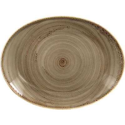 RAK Twirl talíř oválný 36 × 27 cm – alga | RAK-TWNNOP36AL