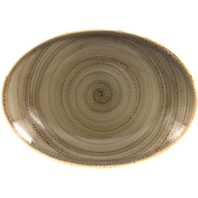 RAK Twirl talíř oválný 32 × 23 cm – alga | RAK-TWNNOP32AL