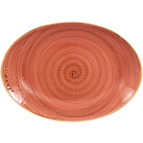 RAK Twirl talíř oválný 32 × 23 cm – coral | RAK-TWNNOP32CO