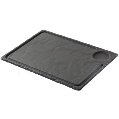 Revol Basalt talíř na steak 33 × 24 cm | REV-647781