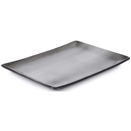 Revol Talíř obdélníkový 32 × 23 cm, černý písek | REV-653541