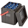 Termobox na láhve 35 l, červený úchyt