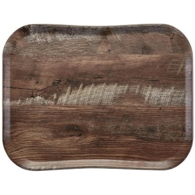 Wood podnos 33 × 43 cm, tmavý dub