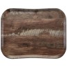Wood podnos 33 × 43 cm, tmavý dub