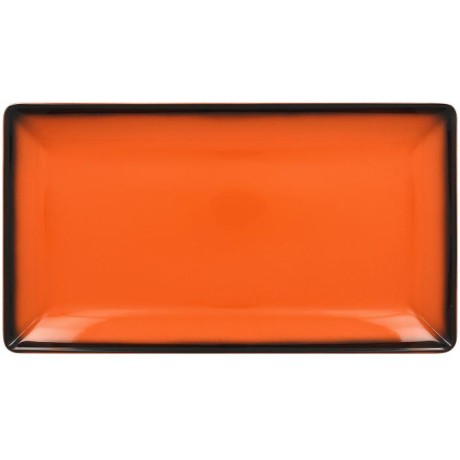 RAK Talíř servírovací obdélný 33,5 × 18,1 cm, oranžová | RAK-LEEDRG33OR