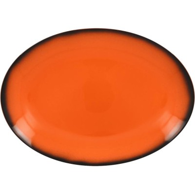 RAK Lea talíř mělký, oválný 36 × 27 cm, oranžový | RAK-LENNOP36OR