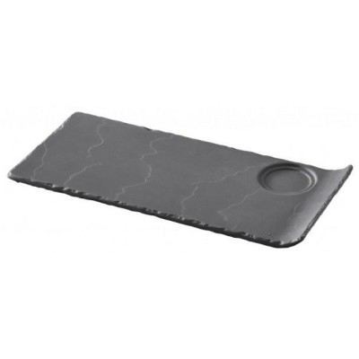 Revol Basalt talíř gourmet s prolisem (Ø 5 cm) 29 × 13,4 cm | REV-643456