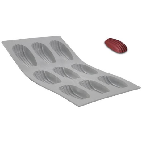 de Buyer Silikonová forma – madlenka 8 × 4,5 × 1,7 cm | D-1832-01D