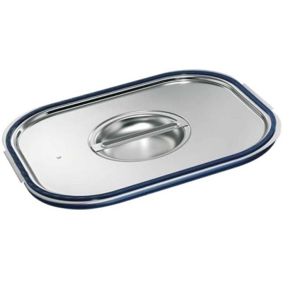 Víko se silikonovým těsněním na gastronádoby se sklápěcími úchyty GN 1/2