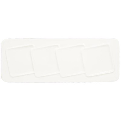RAK Talíř obdélný, 4 zóny 37 × 14 cm | RAK-CRRT4Z
