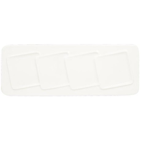RAK Talíř obdélný, 4 zóny 37 × 14 cm | RAK-CRRT4Z