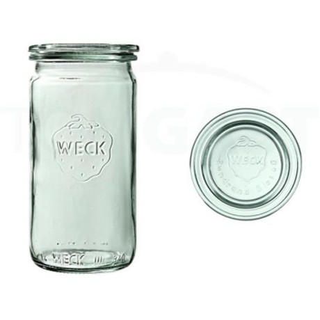Sklenice WECK Cylindric 340 ml s víčkem 6 ks