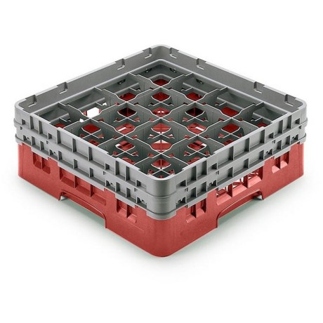 Koš Camrack 16 pozic, výška sklenice 25,8 cm - Červená