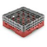Koš Camrack 16 pozic, výška sklenice 25,8 cm - Červená