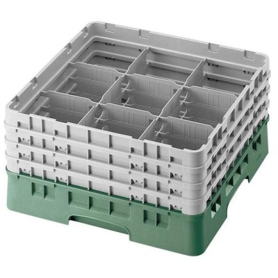Koš Camrack 9 pozic, výška sklenice 25,8 cm - Zelená