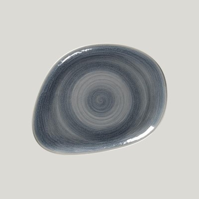 RAK Spot talíř mělký 22 × 16,5 cm – šedomodrý | RAK-SJDFLFP22