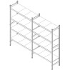 Regalový systém 6229 x 600 mm, 4 police