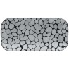 RAK Cobbles talíř obdélníkový 22 × 11 cm, stříbrný | RAK-CBAURPM22