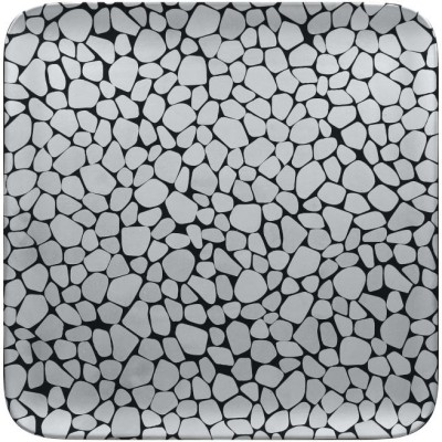RAK Cobbles talíř čtvercový 30 × 30 cm, stříbrný | RAK-CBAUSP30
