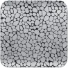 RAK Cobbles talíř čtvercový 27 × 27 cm, stříbrný | RAK-CBAUSP27