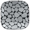 RAK Cobbles talíř čtvercový 11 × 11 cm, stříbrný | RAK-CBAUSP11
