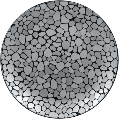 RAK Cobbles talíř mělký pr. 31 cm, stříbrný | RAK-CBNNPR31