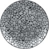 RAK Cobbles talíř mělký pr. 31 cm, stříbrný | RAK-CBNNPR31