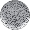 RAK Cobbles talíř mělký pr. 28 cm, stříbrný | RAK-CBNNPR28