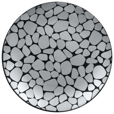 RAK Cobbles talíř mělký pr. 18 cm, stříbrný | RAK-CBNNPR18