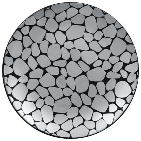 RAK Cobbles talíř mělký pr. 18 cm, stříbrný | RAK-CBNNPR18