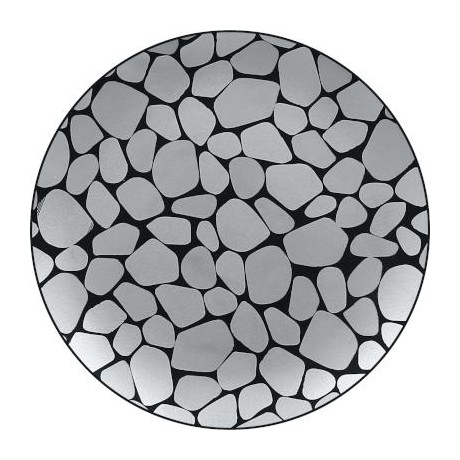 RAK Cobbles talíř mělký pr. 15 cm, stříbrný | RAK-CBNNPR15