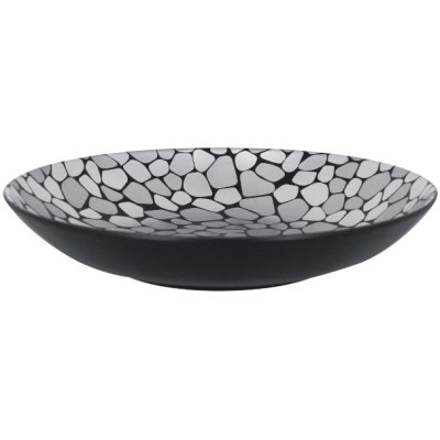RAK Cobbles talíř hluboký pr. 26 cm, stříbrný | RAK-CBBUBC26