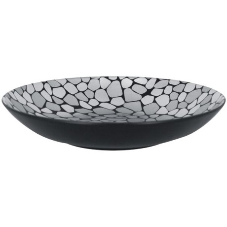 RAK Cobbles talíř hluboký pr. 26 cm, stříbrný | RAK-CBBUBC26
