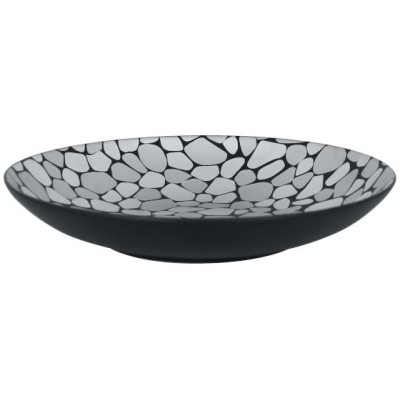 RAK Cobbles talíř hluboký pr. 23 cm, stříbrný | RAK-CBNNDP23