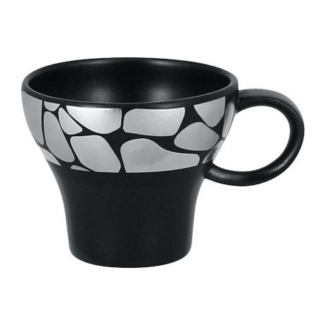 RAK Cobbles šálek na espresso 9 cl, stříbrný | RAK-CBMOCU09