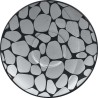 RAK Cobbles podšálek pr. 11,2 cm, stříbrný | RAK-CBMOSA11