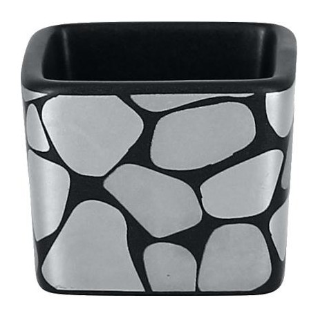 RAK Cobbles nižší kostka 5 × 4,5 cm, stříbrná | RAK-CBOPSD02