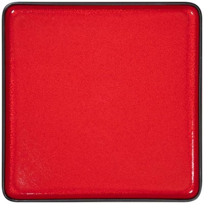 RAK Fractal talíř mělký čtvercový 24 × 24 cm, červený | RAK-FRFTSFP24R