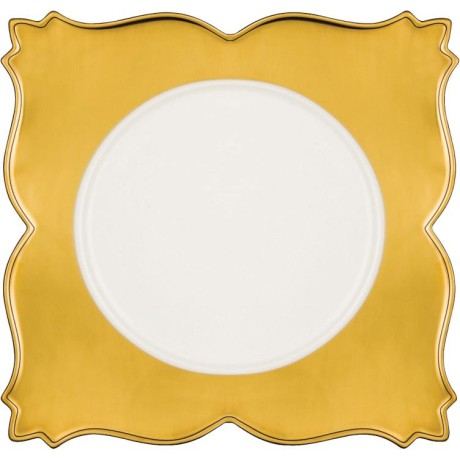 RAK Golden Ultra talíř čtvercový 34 × 34 cm, zlatý | RAK-UGKQSP34