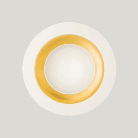 RAK Golden Ultra talíř hluboký pr. 23 cm, zlatý | RAK-UGKQDP23