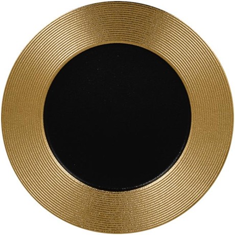 RAK Metalfusion talíř mělký, vroubkovaný pr. 29 cm, zlatý | RAK-MFEVFP29GB