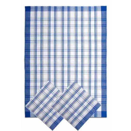 Utěrka kuchyňská 70 × 50 cm, modrá, 3 ks – 100% egyptská bavlna