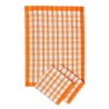Utěrka kuchyňská 70 × 50 cm, oranžová, 3 ks – 100% egyptská bavlna